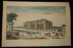 VUE D'OPTIQUE CHÂTEAU ROYAL DE MADRID SITUE DANS LE BOIS DE BOULOGNE PARIS XVIII - Imagen 1 de 4