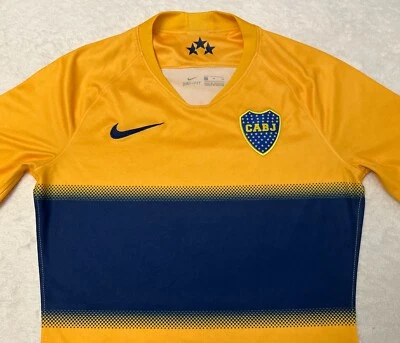 2000s 2019 Nike CABJ Club Atletico Boca Juniors Argentina Football Jersey, S NEW - Image 1 of 4