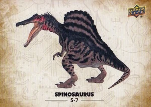 Dinosaurios 2015 Cubierta Superior Puzzle-Back Pegatina Insertar Tarjeta Spinosaurus S-7 - Imagen 1 de 2