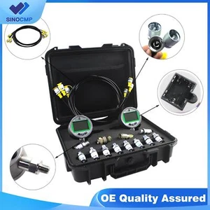 SINOCMP 80MPA/12000PSI Digital Pressure Gauge Kit w/ 2 Guages 3 Hose 12 Coupling - Picture 1 of 7