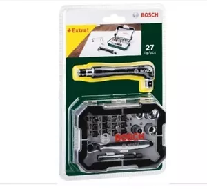 Juego de brocas destornillador Bosch con trinquete 27 piezas, 2607017393, juego promocional - Imagen 1 de 9