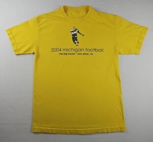 Vintage 2004 University of Michigan Wolverines 2004 Football Shirt Sz Med