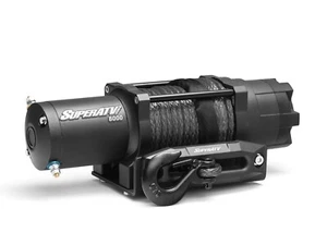 SuperATV Heavy-Duty 6000 Lb. Synthetic Rope ATV UTV Winch - With Wireless Remote - Picture 1 of 7