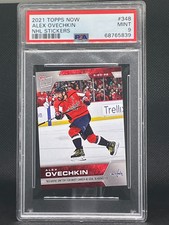 Alex Ovechkin 2021-22 Topps Now NHL Sticker #348 PSA 9 40-Goal Seasons Gretzky