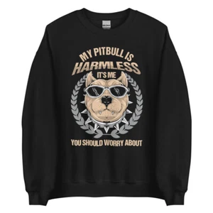 Inofensivo Pitbull Pet Lovers Adorable Dogdad Dogmom Regalo Sudadera - Imagen 1 de 8