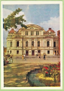 1960 Ukrainian postcard Kharkov Kharkiv Dramatic T.Shevchenko Theater  - Picture 1 of 2