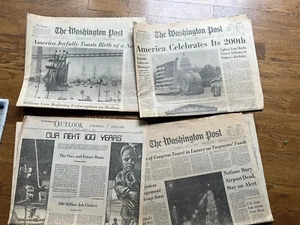 U.S. Bicentennial Newspapers 1976 ~ Washington Post ~ Covers Only - Picture 1 of 1