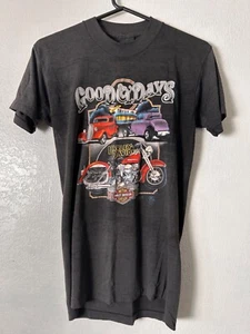 Camicia vintage anni '80 Harley Davidson emblema 3D buona vecchia giorni anni '80 rara taglia Med - Foto 1 di 9