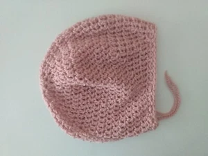 Serenity and Luxe | Pink Mesh Crochet Rasta Tam w/Drawstring | SMALL - Picture 1 of 3