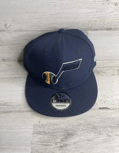 Utah Jazz New Era 9Fifty Azul Marino Logo Hilos Ajustable Snapback Sombrero ¡NUEVO CON ETIQUETAS! - Imagen 1 de 5