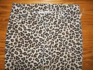 NEW GIRLS CHEROKEE ANIMAL PRINT CORDUROY PANTS SIZE 12 . - Picture 1 of 5