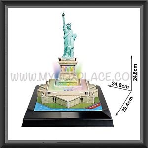 Statue Of Liberty (USA) LED Light DIY Educational 3D Puzzles for Kids & Adult 