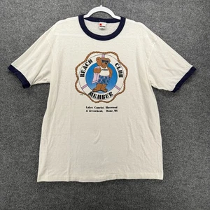 Camiseta de Colección Signal Para Hombres XL Blanca Salvavidas Oso Puntada Única Hecha en EE. UU. 1987 - Imagen 1 de 10