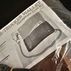 Biker Trucker Wallet Therapeutic Craft Kit #1047 - Picture 1 of 6