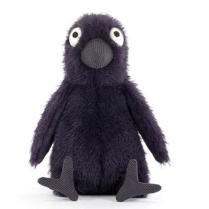 Simulazione creativa bambola corvo nero macchina cattura simpatico animale peluche giocattolo 20 cm - Foto 1 di 13