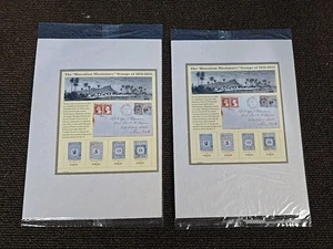 Briefmarken Hawaii Missionar von 1851-1853 Block - Orig. 2 Stück - Bild 1 von 2