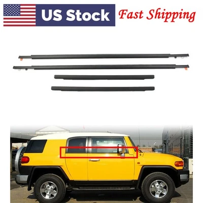 Door Auto Window Trim Moulding Belt Weatherstrip For Toyota 2007-2014 FJ Cruiser - Изображение 1 из 4