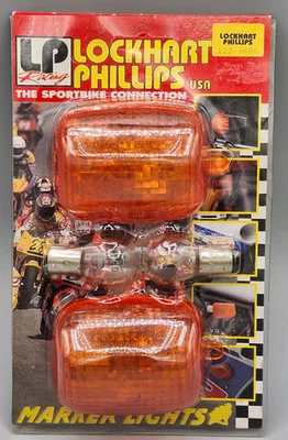 Sportbike Bicycle Marker Lights 122-9686 Lockhart Phillips New Sealed - Image 1 of 4