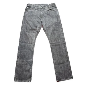 Vintage Evisu Jeans Herren Größe 33x34 Button Fly bestickt verwaschen grau Y2K - Bild 1 von 14