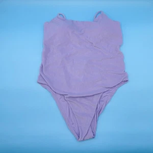 Victorias Secret XL Purple French Terry Cloth Padded One Piece Swimsuit Beach - Picture 1 of 9