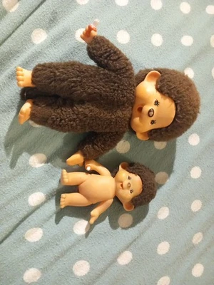 2 Monchcichi Monkeys Vintage Plush Toys In Good Condition - Image 1 of 4