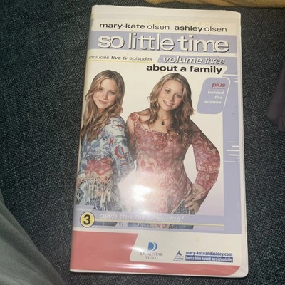 Mary-Kate  Ashley Olsen - So Little Time Vol. 3: About a Family VHS  - Image 1 of 3