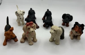 8 Hasbro 1990'S MEG Puppy In My Pocket  Mini Figures Dog Poodle Dalmatian - Picture 1 of 5