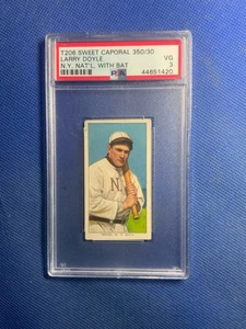 1909 T206 Larry Doyle New York Giants Sweet Caporal 350 PSA 3 - Imagen 1 de 2