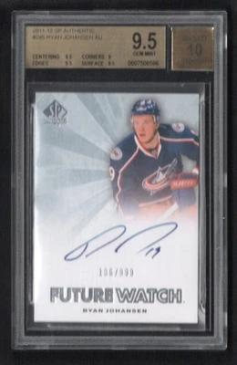 2011-12 SP Authentic Future Watch Rookie Autograph Ryan Johansen /999  BGS 9.5 - Image 1 of 2