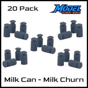 Milk Churn/Milk Can (20pk) - N Scale - Gray - Picture 1 of 8