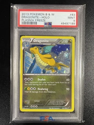 PSA 9 MINT Dragonite 83/116 *Cosmos* Holo Promo Pokemon BW Plasma Freeze Low Pop - Image 1 of 2