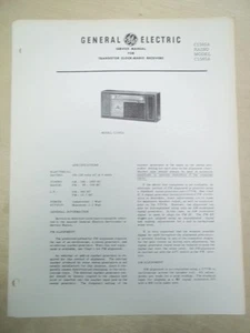 GE Service Manual ~ C1565A Radiowecker Empfänger ~ Original ~ General Electric - Bild 1 von 1