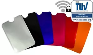 6x custodia protettiva RFID NFC morbida colore libera scelta custodie carta di credito astuccio carta d'identità - Foto 1 di 9