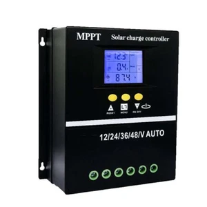 Controller di carica solare 60 A MPPT 12 V 24 V 36 V 48 V regolatore batteria fotovoltaica doppia USB - Foto 1 di 22
