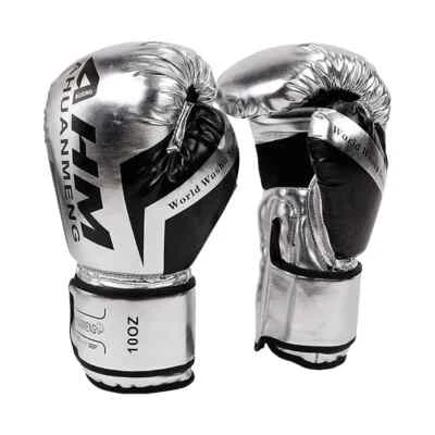 Guantes de Boxeo Adultos Mujeres Hombres Boxeo Sanda Guantes Unisex Boxeo Entrenamiento Foto 1 de 4