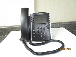 New! Polycom VVX 410 12-Line HD Voice Business IP Phone with Stand & Cables - Picture 1 of 5