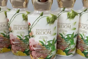 5 (FIVE) BRIGHTEST BLOOM Shea & Coconut Oil 8oz LOTION Bath and Body Works - Picture 1 of 2