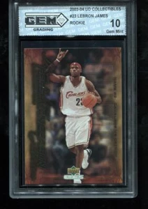 Lebron James RC 2003-04 UD Collectibles Freshman Season #23 Rookie GEM MINT 10 - Picture 1 of 2