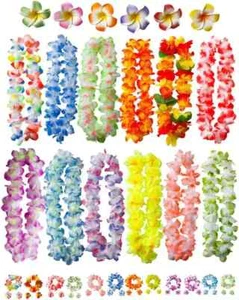 29 PCS Soft Hawaiian Leis Luau Party Decorations Tropical Party Favors Lei Hawai - Picture 1 of 2