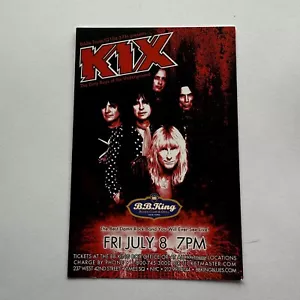 KIX / Loudness @ B.B. King 42nd St NYC Advertisement Postcard - Picture 1 of 2