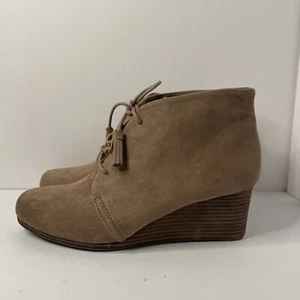 Zapatos Dr. Scholl's para mujer talla 10M Dakota marrón claro gamuza botines de cuña - Imagen 1 de 5