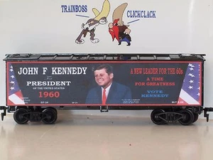 HO LIMITED RUN JOHN F KENNEDY FOR PRESIDENT CUSTOM LETTERED REEFER. LOT P4 - Picture 1 of 8