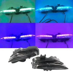 2pcs RGB LED Sequential Signal Fog Lights For Infiniti Q50 Q50S Sport 2014-2020 - Picture 1 of 14