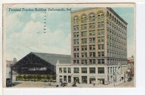De colección 1923 TERMINAL TRACTION BUILDING Indianápolis Indiana EN Publicidad - Imagen 1 de 2