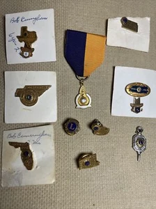 10  1960s Vintage ￼Lions Club Pins Various States - Picture 1 of 9