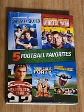 5 Football Favorites Paramount 5 Disc DVD Set W Slipcase New Longest Yard,