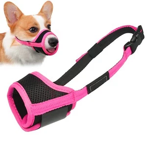 Dog Muzzle Anti Biting Barking and Chewing with Comfortable Mesh Soft Fabric ... - Picture 1 of 7