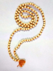 TULSI TULASI PREMIUM JAPA MALA ROSARY 108 + 1 BEADS HINDU YOGA MEDITATION PRAYER - Bild 1 von 4