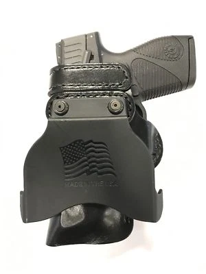 Leather Kydex Paddle Gun Holster LH RH For FNS 9 - Image 1 of 4