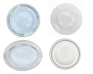 WEDGWOOD MARTHA STEWART RIBBON STRIPE & LATTICE Bone China Plates Bowls - Picture 1 of 11